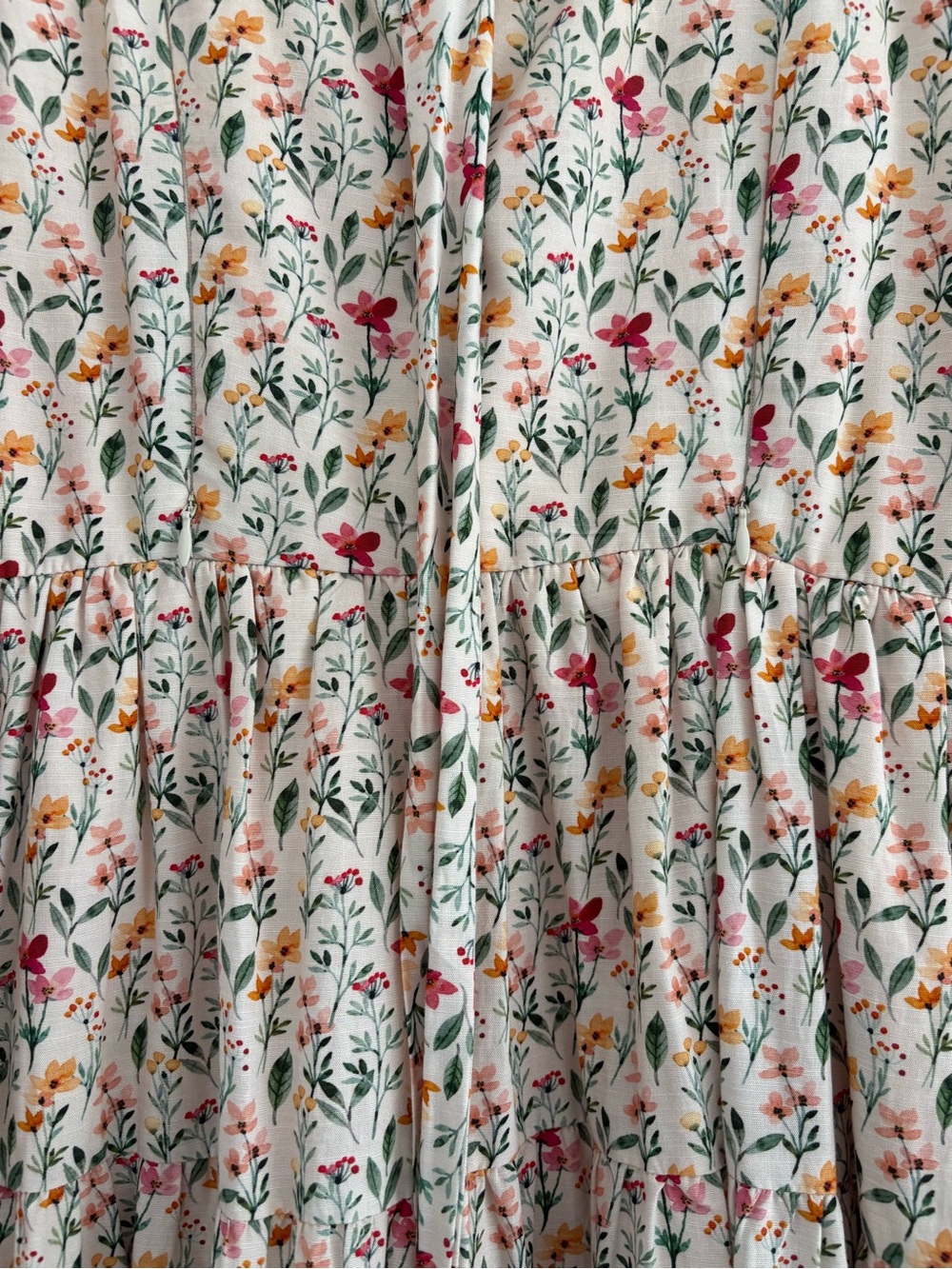 Mome Versa Cotton Dress with Nursing Zippers in Harvest Blooms - Picture 8 of 8